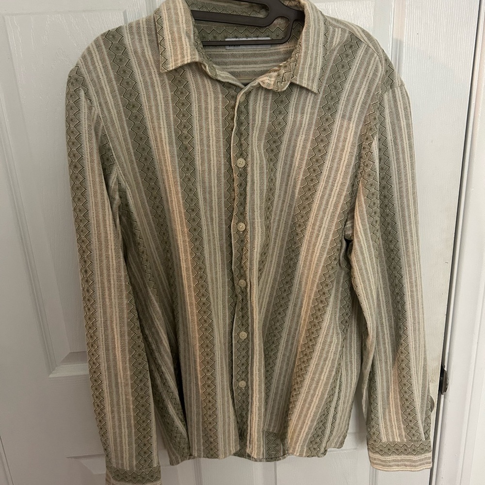 ZARA Striped Button-Up Shirt